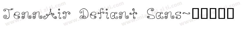 JennAir Defiant Sans字体转换